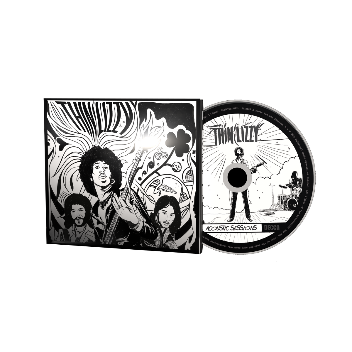 The Acoustic Sessions CD (Alternative B&W Artwork) – Thin Lizzy