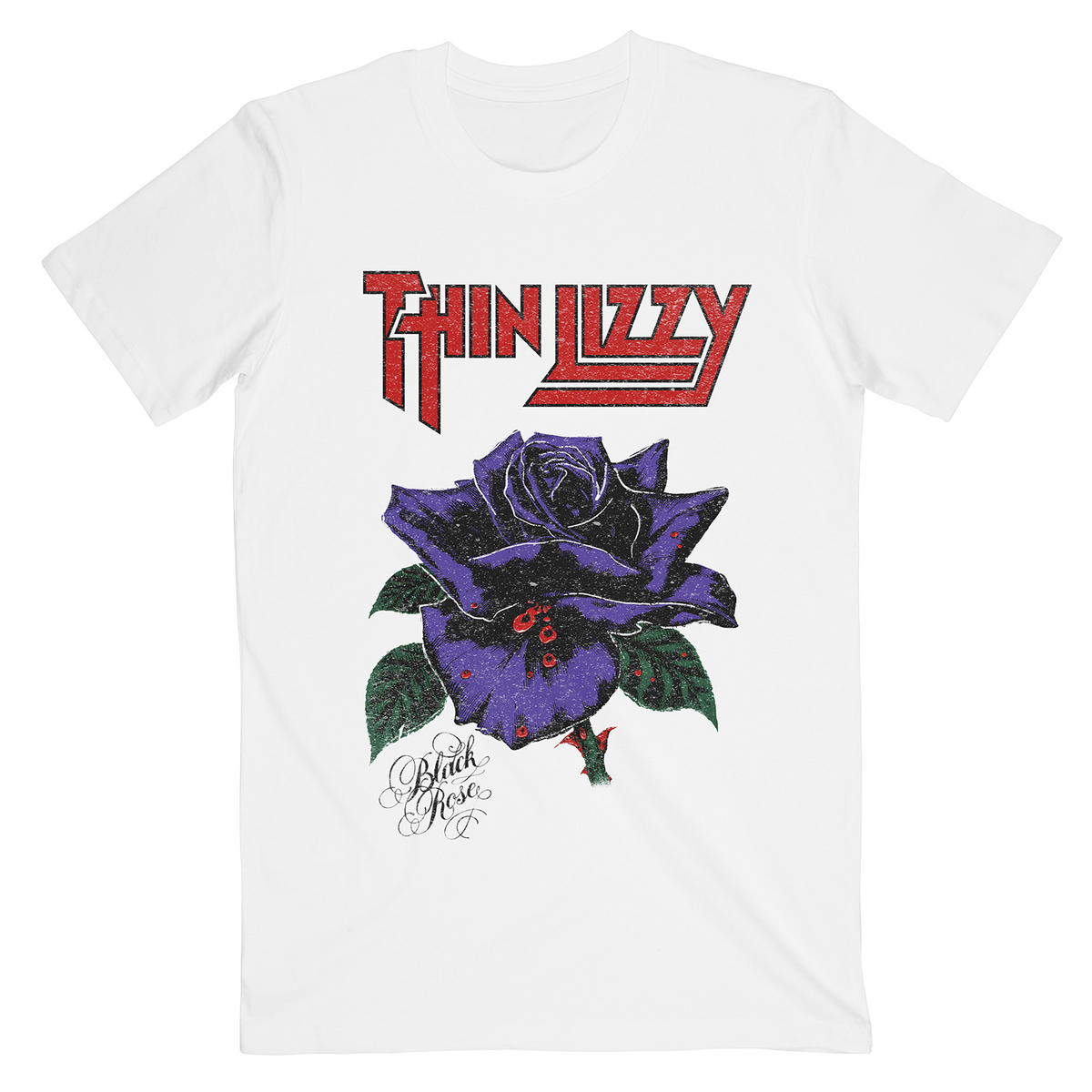 Black Rose Vintage White Tee - Main Image